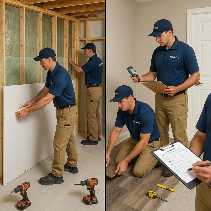 Repairs and Reconstruction process in Siren, WI